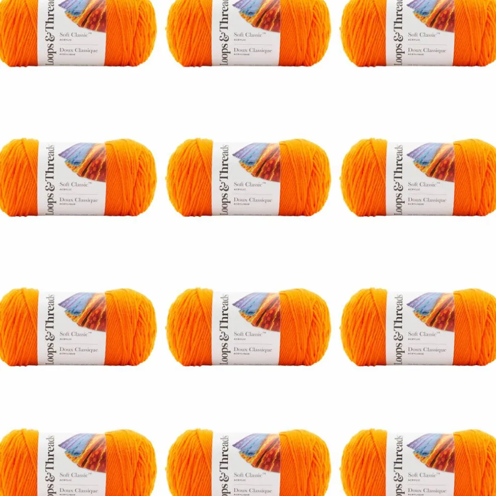 12 Pack: Soft Classic™ Solid Yarn by Loops & Threads®