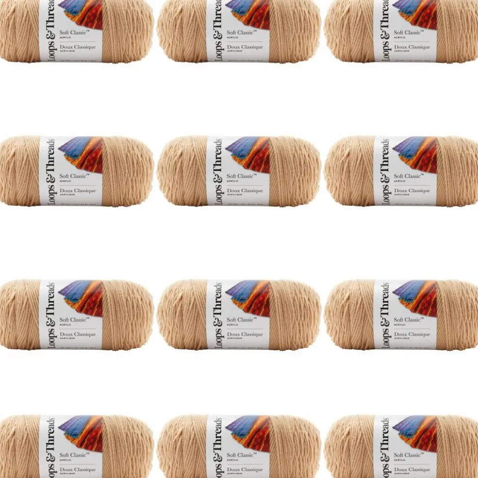 12 Pack: Soft Classic™ Solid Yarn by Loops & Threads®