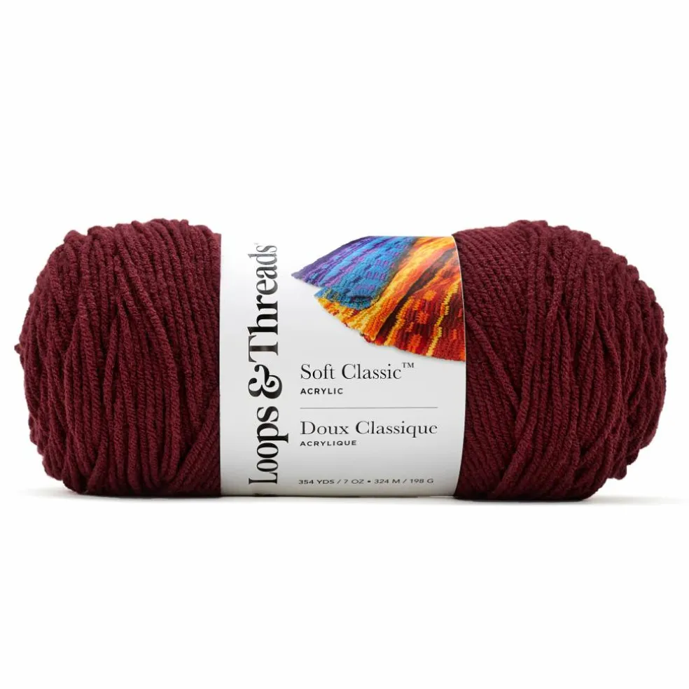 12 Pack: Soft Classic™ Solid Yarn by Loops & Threads®