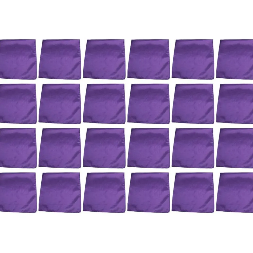 24 Pack Solid Cotton Bandanas Bulk Set for Events, Teams, DIY Projects