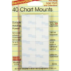 4 Packs: 6 Packs 40 ct. (960 total) Magic Mounts® 1" Removable Chart Mounts