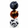 3 Pack 4.75" Spiderweb, Bat & Jack-o'-Lantern Shatterproof Ornaments by Ashland®