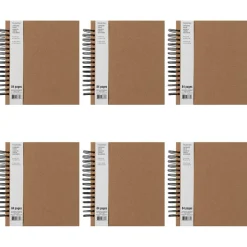 6 Pack: Spiral Kraft Chipboard Journal by Recollections®