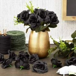 50 Pack Stemless Artificial Silk Roses