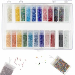 6 Pack: Storage Box with Assorted Bead Colors by Bead Landing™