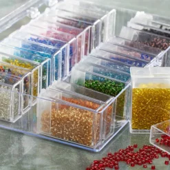 6 Pack: Storage Box with Assorted Bead Colors by Bead Landing™