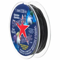 12 Pack: Stretch Magic® 1mm Black Bead & Jewelry Cord