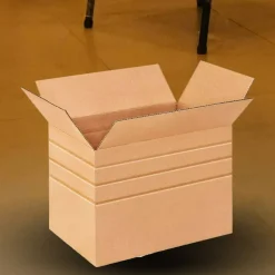 250 Pack Strong Multi Depth Corrugated Cardboard Boxes for Bulk Shipping and Storage 17 1⁄4 x 11 1⁄2 x 12 inch