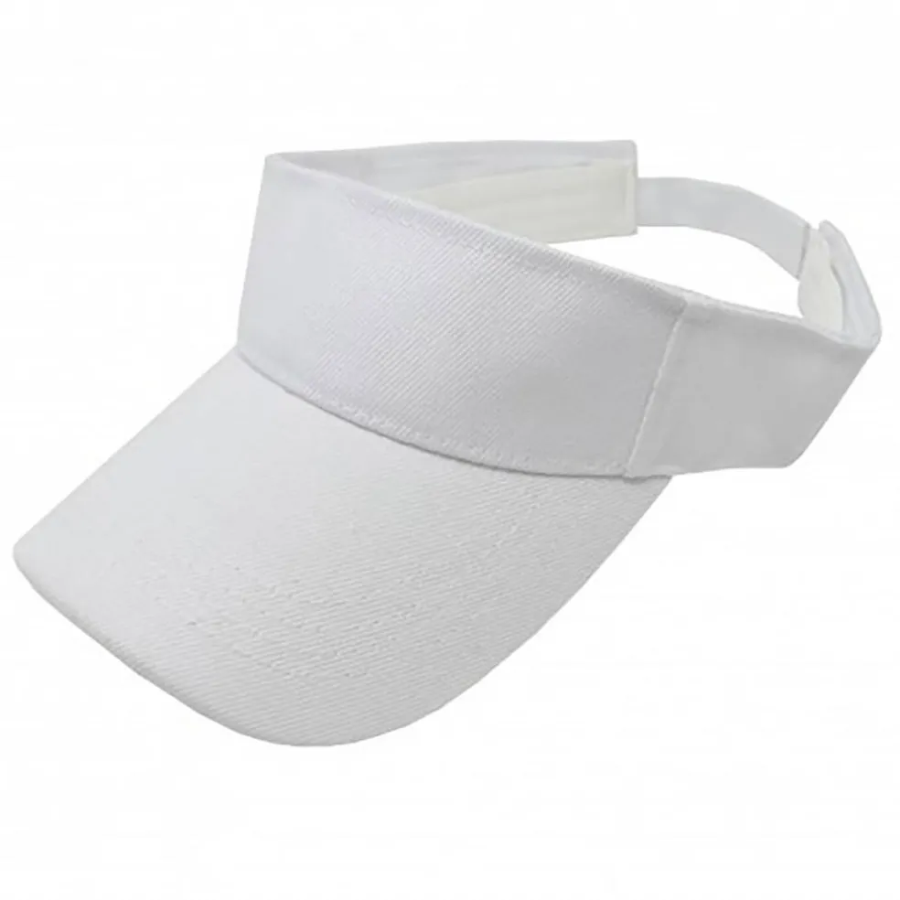 12 Pack Sun Visor Adjustable Cap Hat Athletic Wear - One Dozen