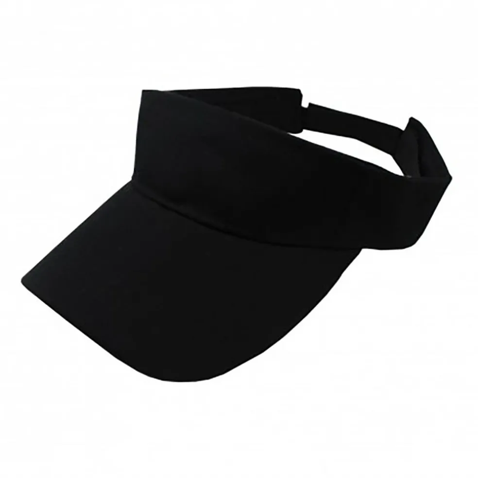 12 Pack Sun Visor Adjustable Cap Hat Athletic Wear - One Dozen