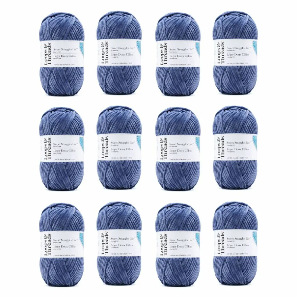12 Pack: Sweet Snuggles™ Lite Yarn by Loops & Threads®