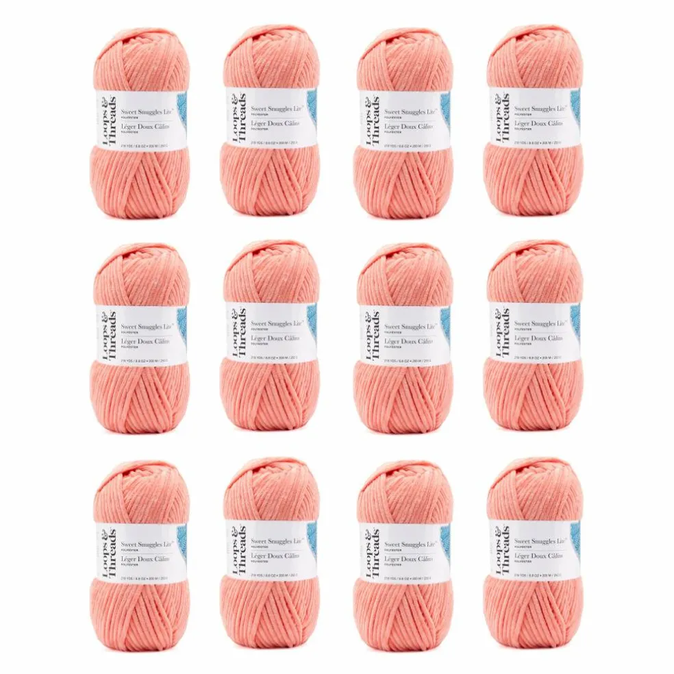 12 Pack: Sweet Snuggles™ Lite Yarn by Loops & Threads®