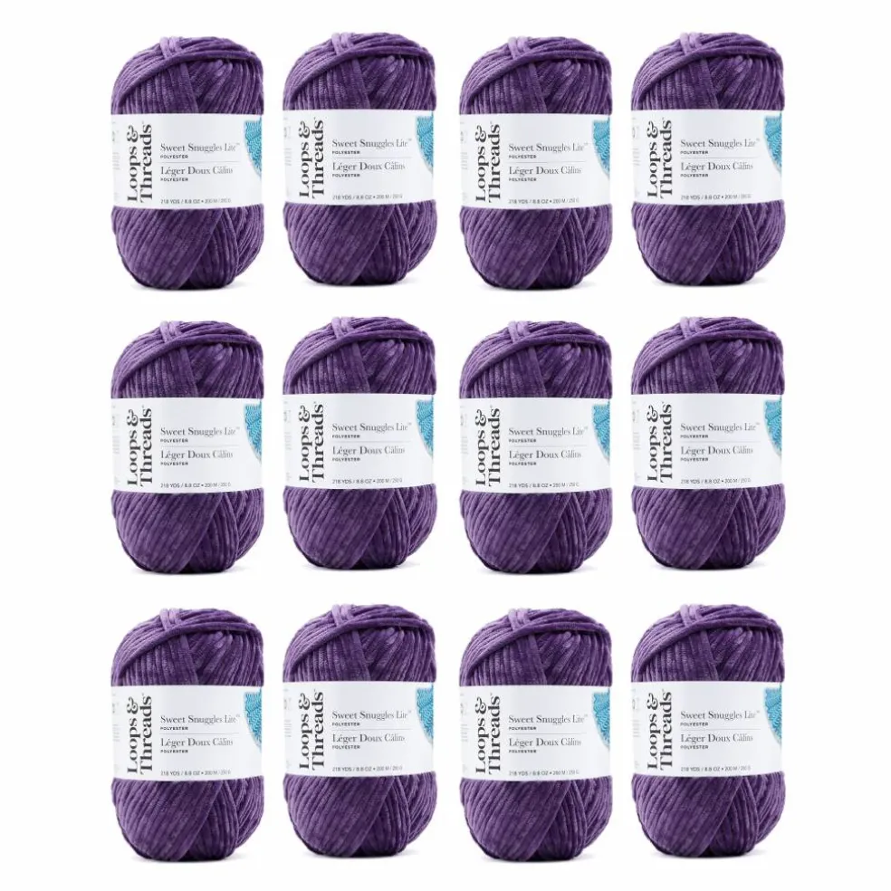 12 Pack: Sweet Snuggles™ Lite Yarn by Loops & Threads®