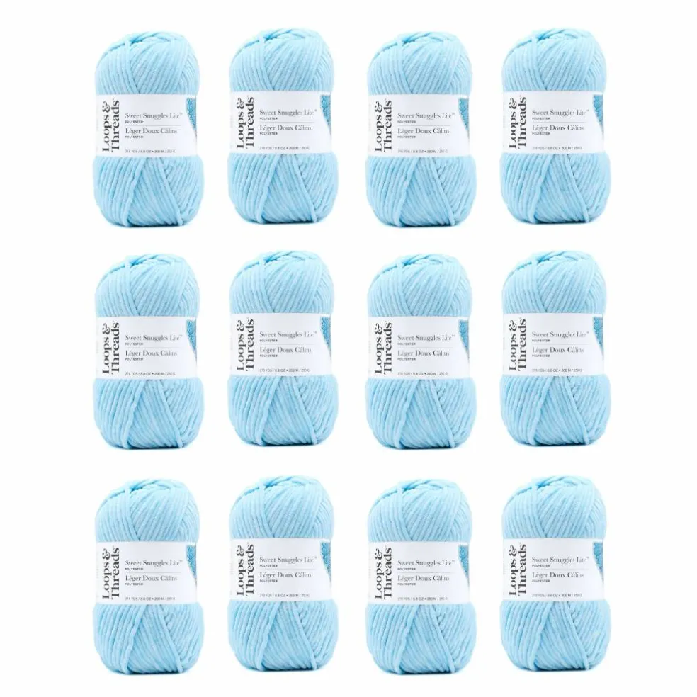 12 Pack: Sweet Snuggles™ Lite Yarn by Loops & Threads®
