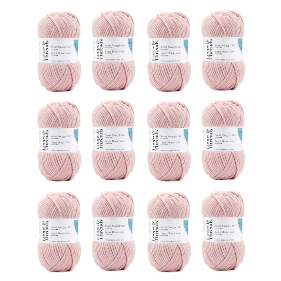 12 Pack: Sweet Snuggles™ Lite Yarn by Loops & Threads®