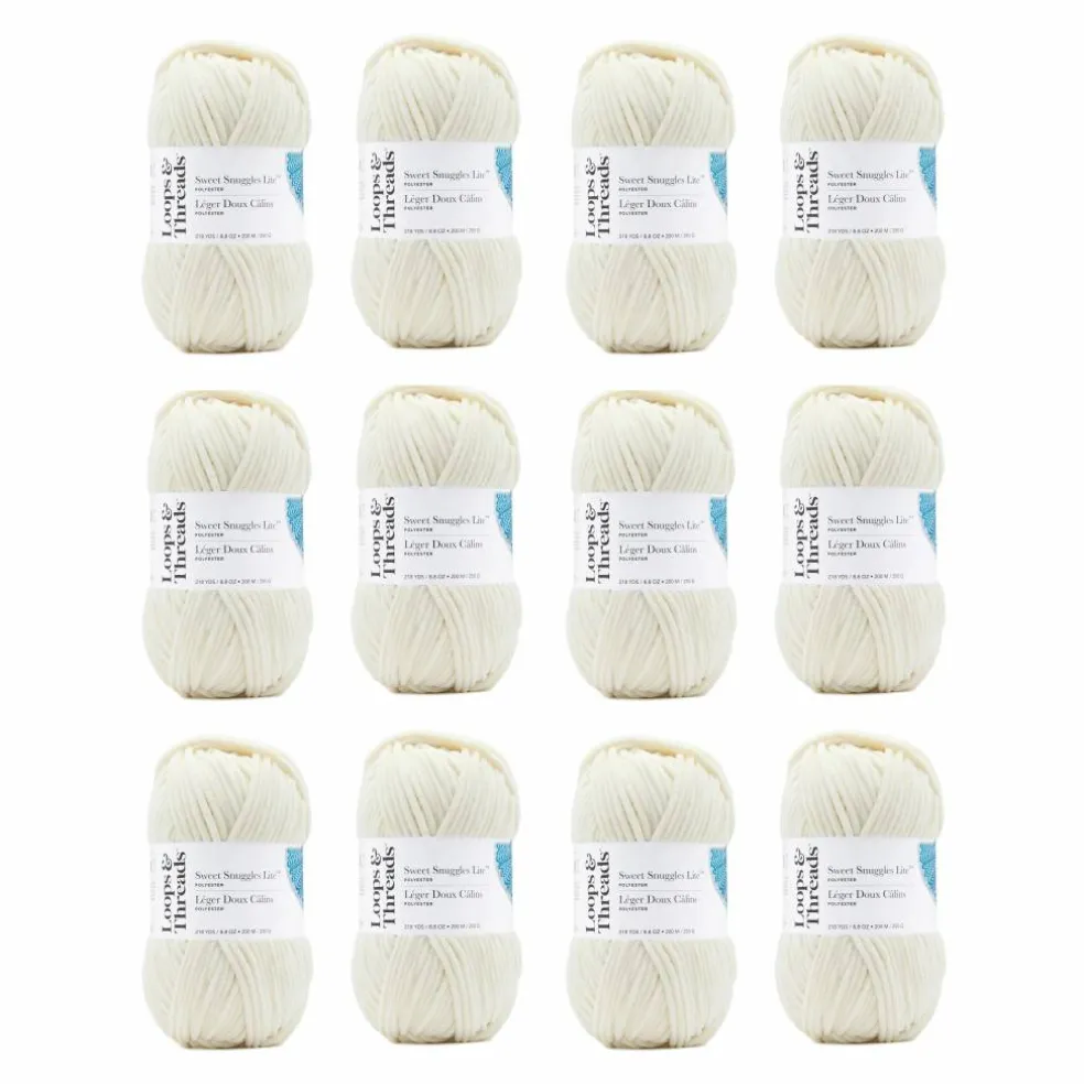 12 Pack: Sweet Snuggles™ Lite Yarn by Loops & Threads®