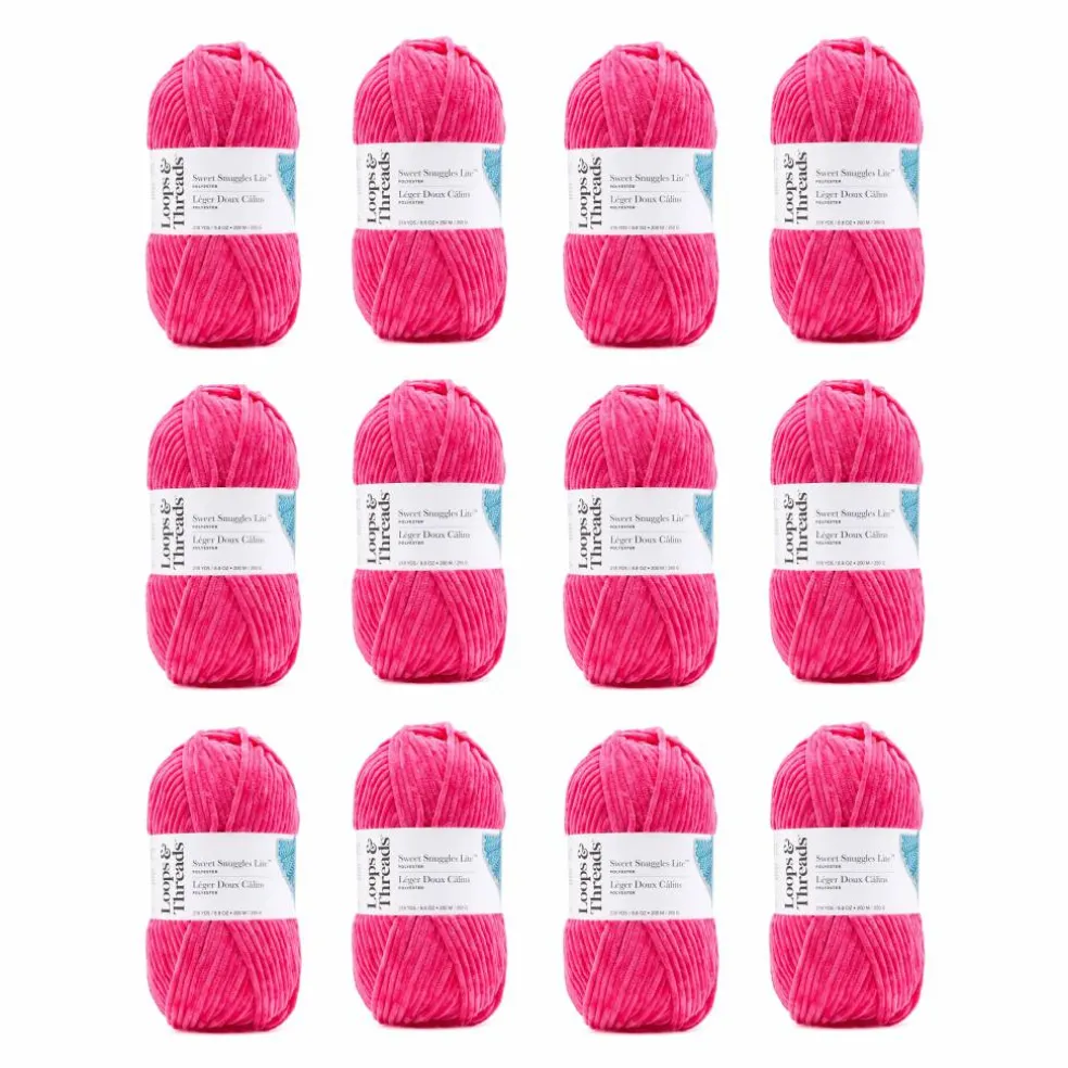 12 Pack: Sweet Snuggles™ Lite Yarn by Loops & Threads®
