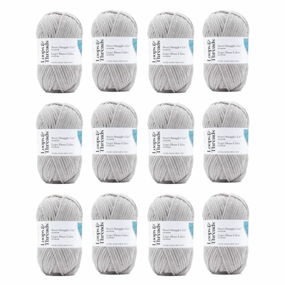 12 Pack: Sweet Snuggles™ Lite Yarn by Loops & Threads®