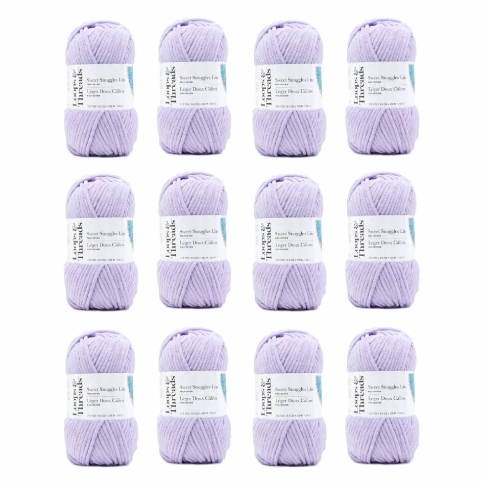 12 Pack: Sweet Snuggles™ Lite Yarn by Loops & Threads®