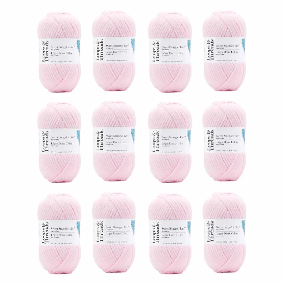 12 Pack: Sweet Snuggles™ Lite Yarn by Loops & Threads®