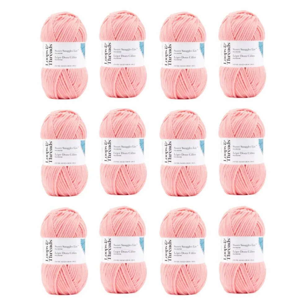 12 Pack: Sweet Snuggles™ Lite Yarn by Loops & Threads®
