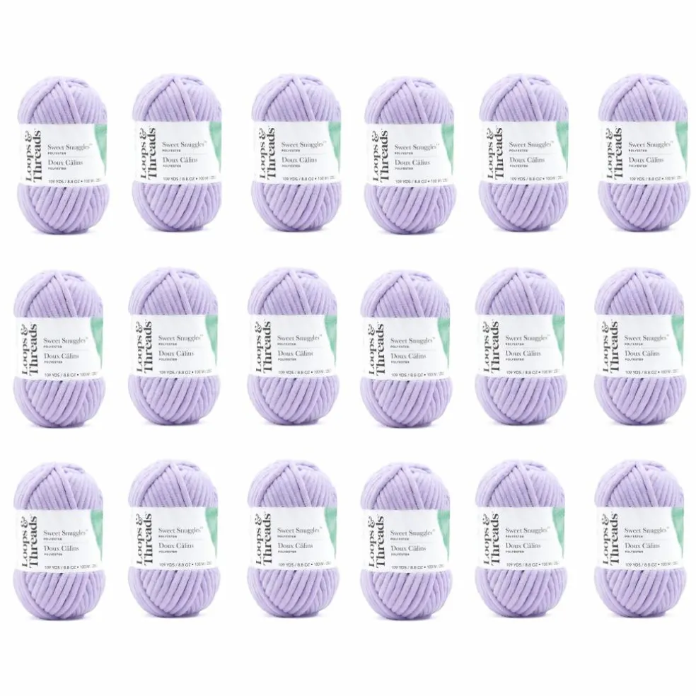 18 Pack: Sweet Snuggles™ Yarn by Loops & Threads®