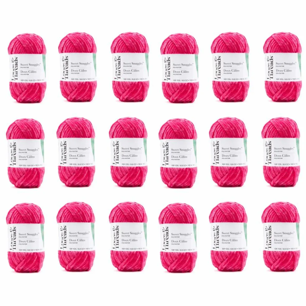 18 Pack: Sweet Snuggles™ Yarn by Loops & Threads®