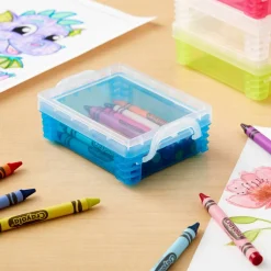 36 Pack: Teal Stacking Crayon Box by Simply Tidy™