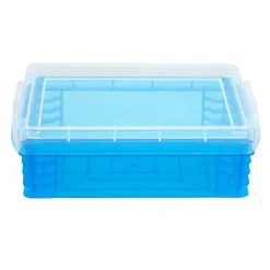 36 Pack: Teal Stacking Crayon Box by Simply Tidy™