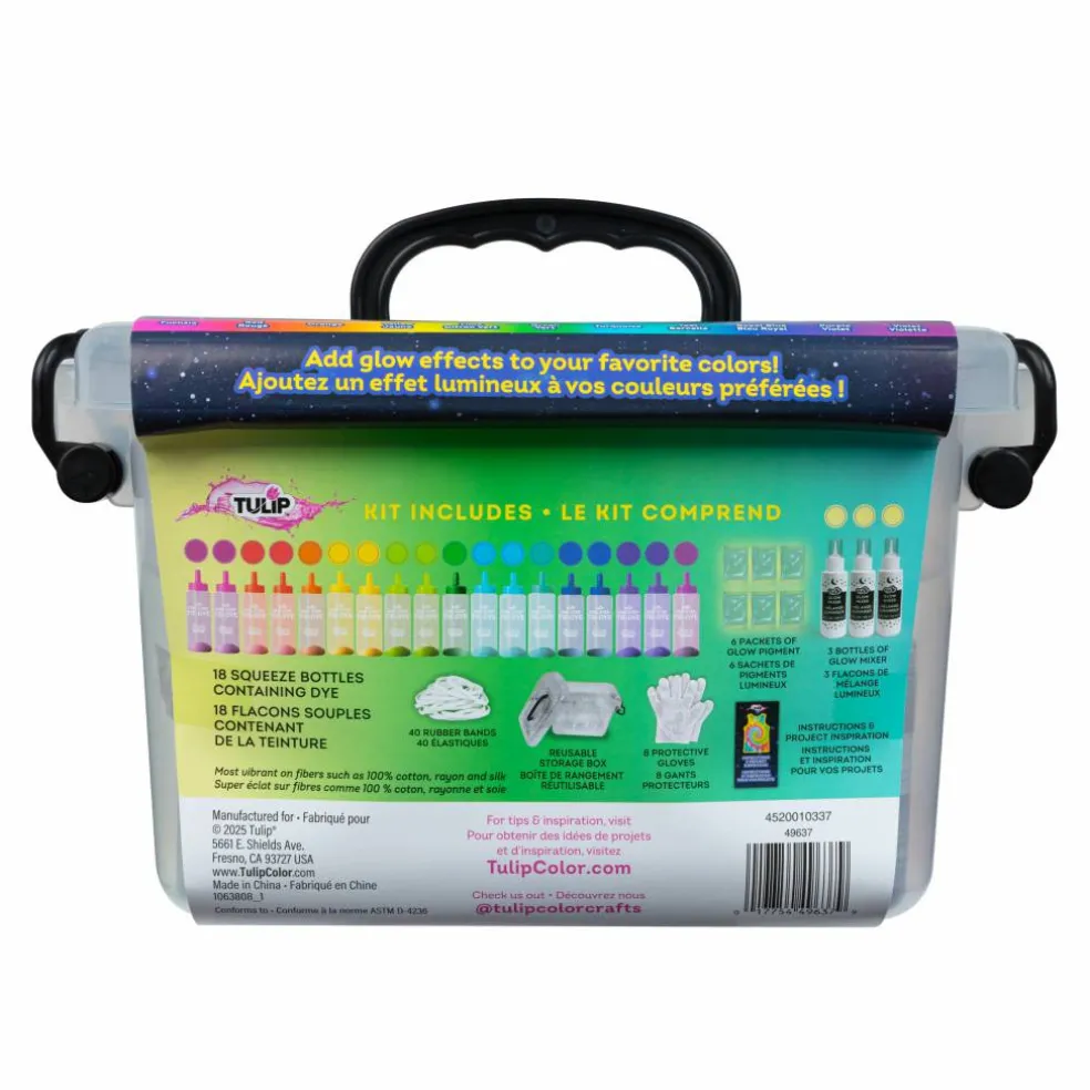 6 Pack: Tulip® 18 Color Glow Tie Dye Kit