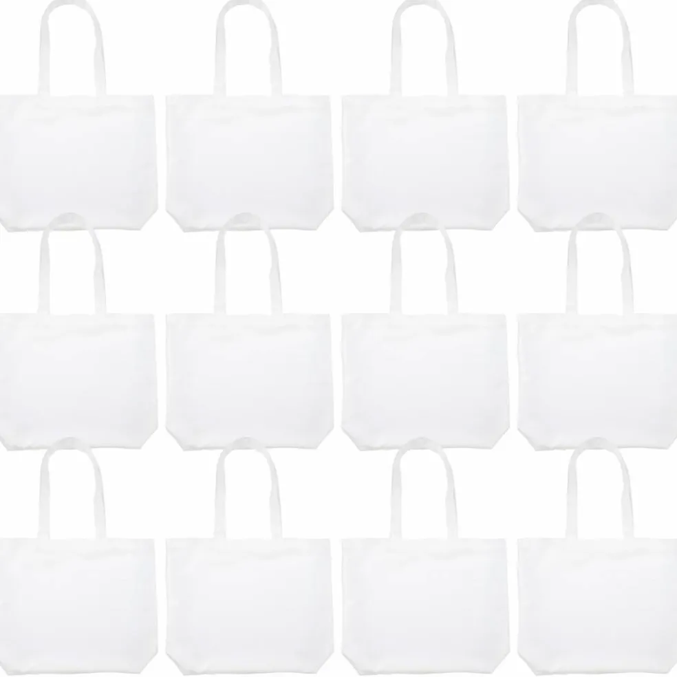 12 Pack: 13" Unfinished Sublimation Tote by Make Market®