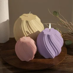 3 Pack Wave Candle Molds