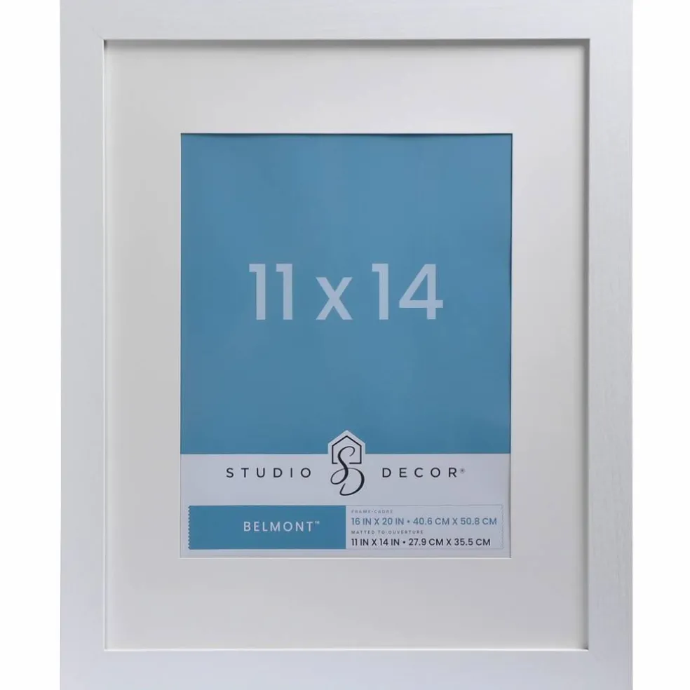 8 Pack: White Frame with Mat, Belmont by Studio Décor®