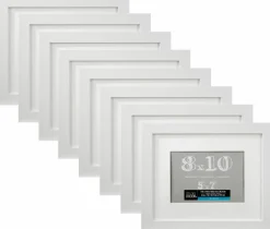 8 Pack: White Frame with Mat, Belmont by Studio Décor®