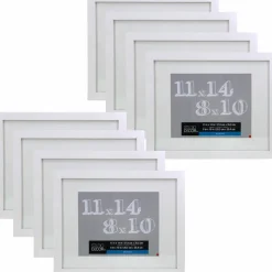 8 Pack: White Frame with Mat, Belmont by Studio Décor®