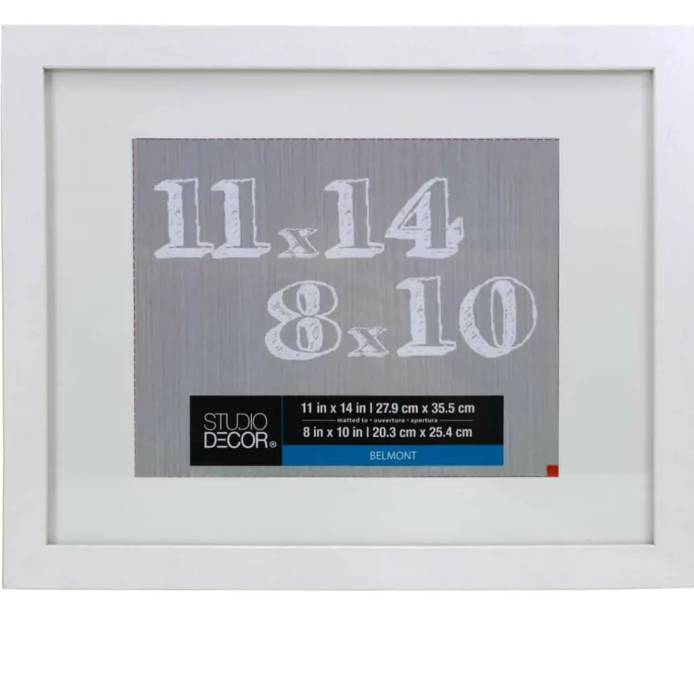 8 Pack: White Frame with Mat, Belmont by Studio Décor®
