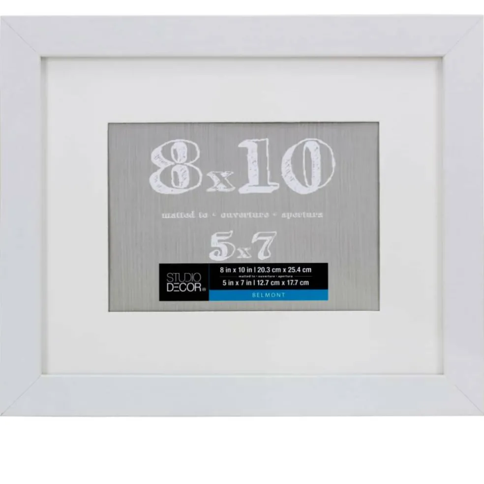 8 Pack: White Frame with Mat, Belmont by Studio Décor®