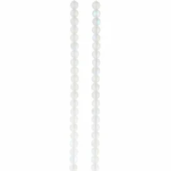 12 Pack: White Opal Glass Round Beads, 6mm by Bead Landing™