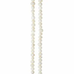 12 Pack: White Pearl Rondelle Beads, 8mm by Bead Landing™