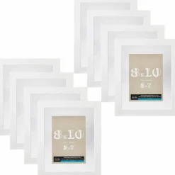 8 Pack: White 8" x 10" Float Frame, Belmont by Studio Décor®