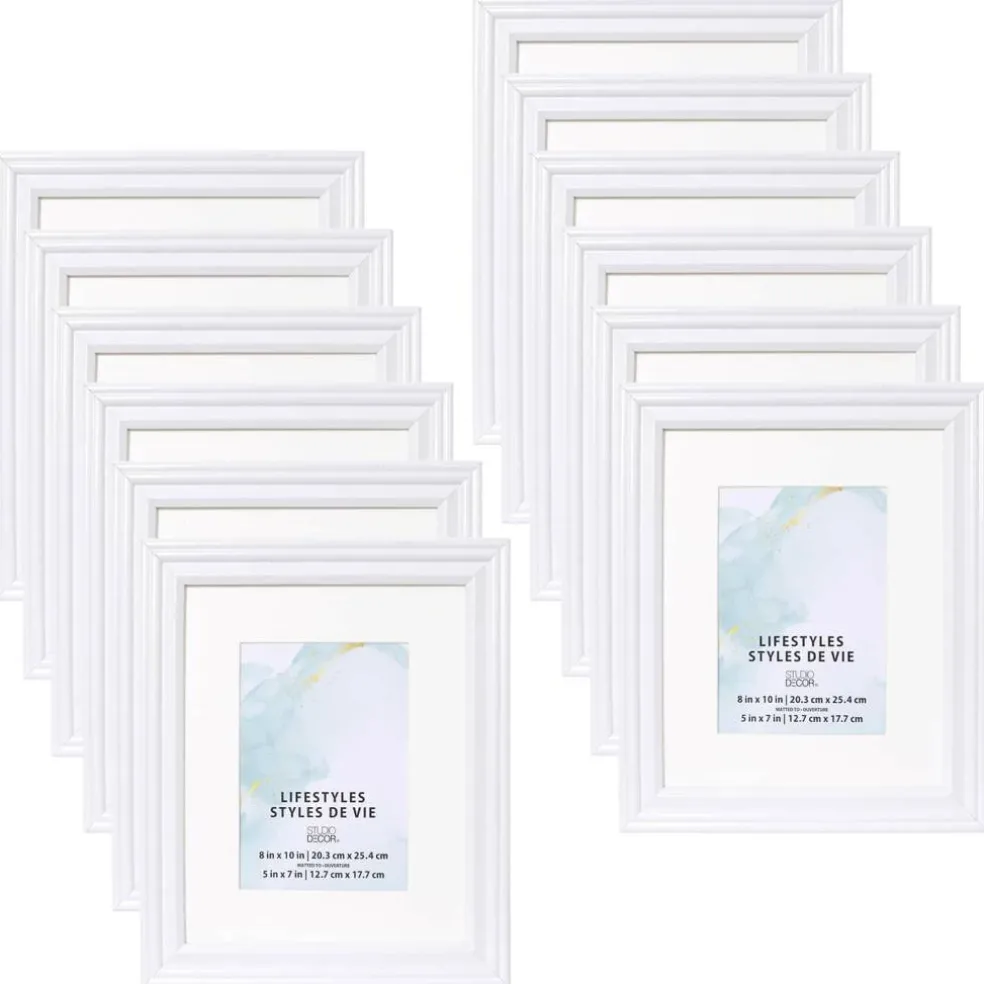 12 Pack: White 5" x 7" Frame with Mat, Lifestyles™ by Studio Décor®