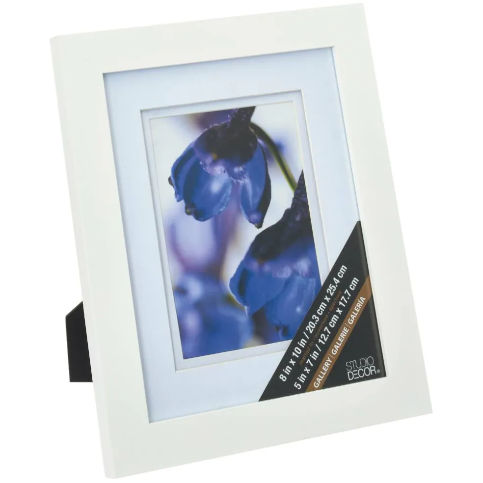 8 Pack: White 5" x 7" Gallery Frame with Double Mat, Airfloat Gallery™ by Studio Décor®