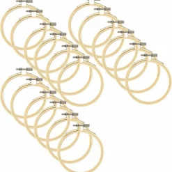 18 Pack: Wooden Embroidery Hoop by Loops & Threads™