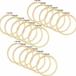 18 Pack: Wooden Embroidery Hoop by Loops & Threads™