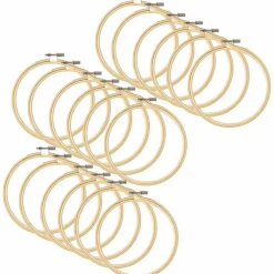 18 Pack: Wooden Embroidery Hoop by Loops & Threads™