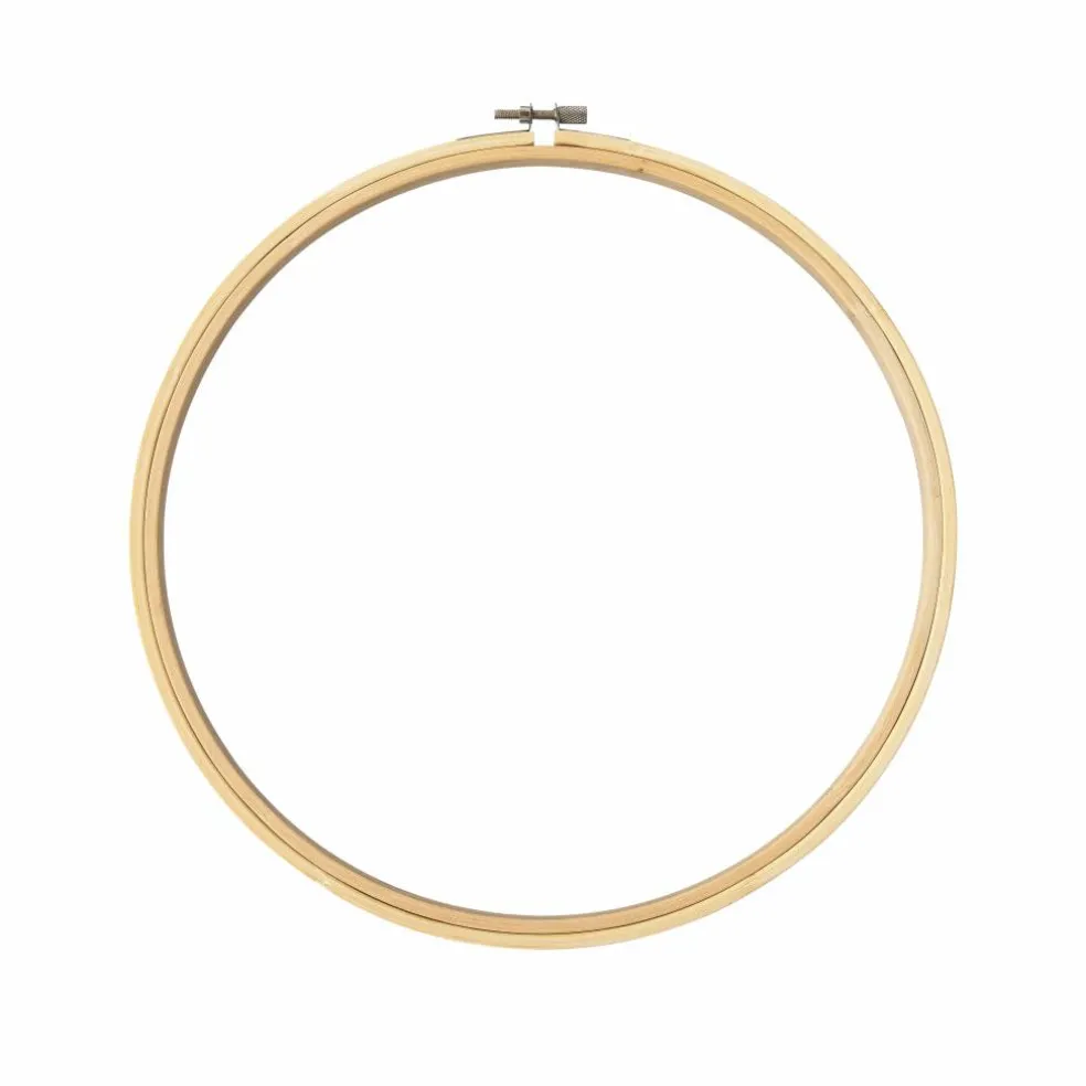 30 Pack: 10" Wooden Embroidery Hoop by Loops & Threads™