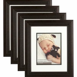 4 Pack: 11" x 14" Bronze Triple Beaded Frame with Mat, Home Collection by Studio Décor®