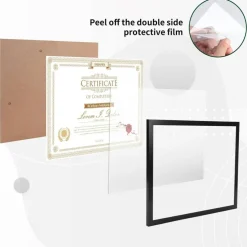 16-Pack 8.5x11 Certificate Frames – Bulk Document & Photo Display Frames for Wall or Tabletop, Sleek Black Finish