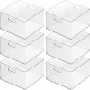 6 Pack: 13" x 13" Clear Storage Bin with Handles by Simply Tidy™