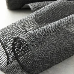 12 Pack: 10" x 19ft. Black Poly Burlap Mesh by Celebrate Itâ„¢